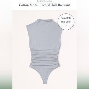 Gray Abercrombie bodysuit